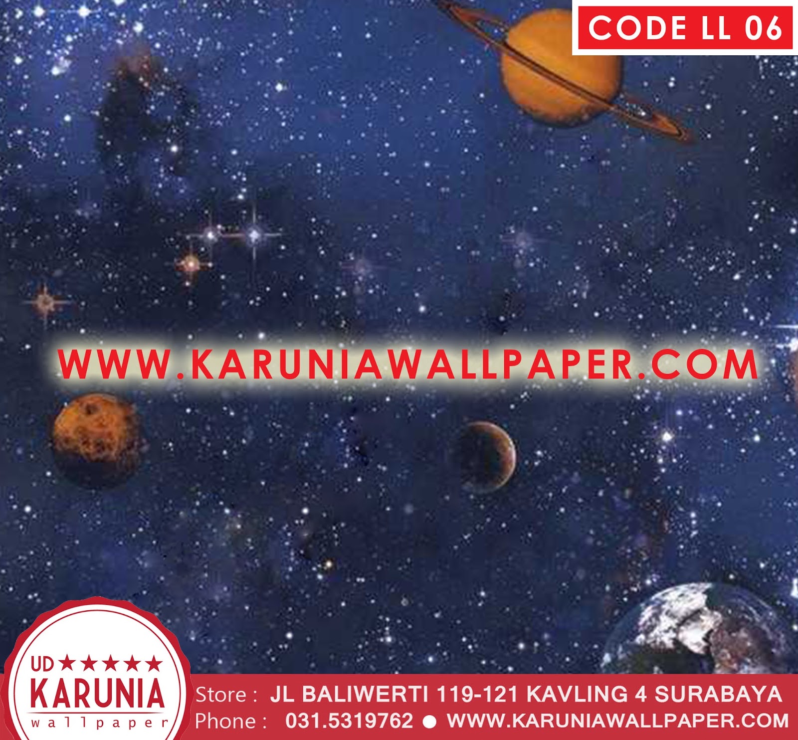 jual wallpaper galaxy planet