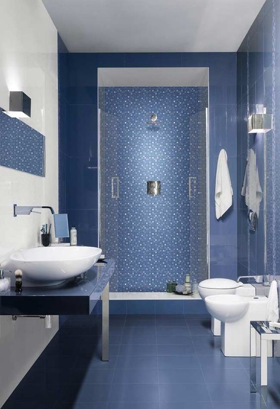 🥇 10 fotos de baños azules para inspirarte [2021]