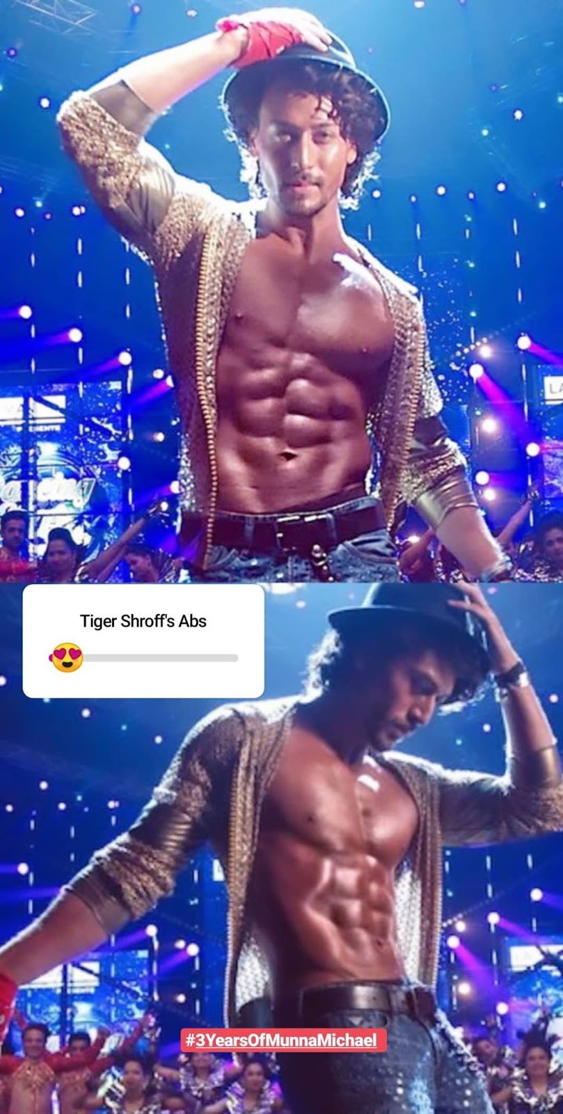 Shirtless Bollywood Men Tiger Shroff Dancing Shirtless