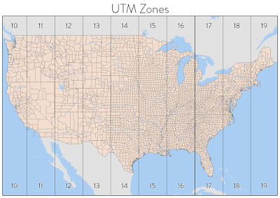 Nerd tips for things you probably won't use: Higher Quality UTM Zones Map