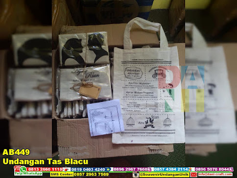 jual Undangan Tas Blacu