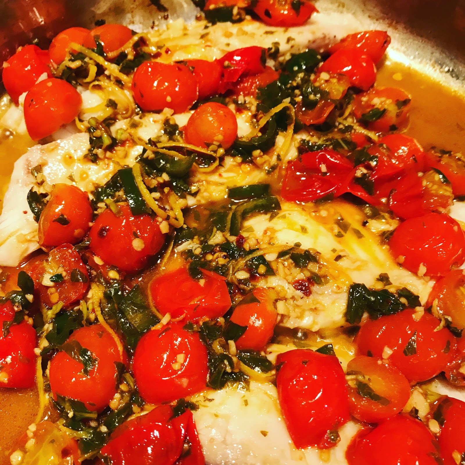 Simply LKJ: #2 Meal Plans~Pan-Seared Tilapia in Tomato Basil Sauce