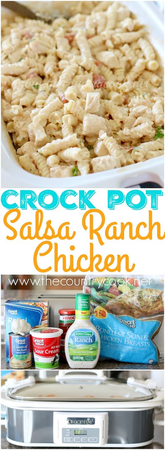 Crock Pot Salsa Ranch Chicken Pasta #crockpot #salsa #ranch #chicken #chickenrecipes #ranchchicken #pasta #pastarecipes #easypastarecipes Crock Pot Salsa Ranch Chicken Pasta #crockpot #salsa #ranch #chicken #chickenrecipes #ranchchicken #pasta #pastarecipes #easypastarecipes