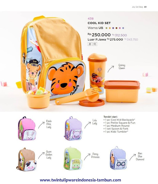 TULIP KIDS : (Produk, Spesifikasi & Harga)
~ Cool Kid Set Cool Kid Set Tulipware