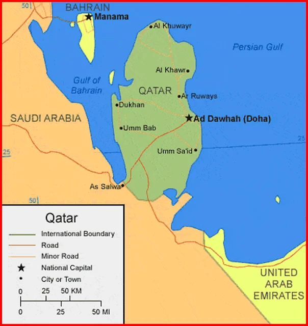 image: Qatar Map HD