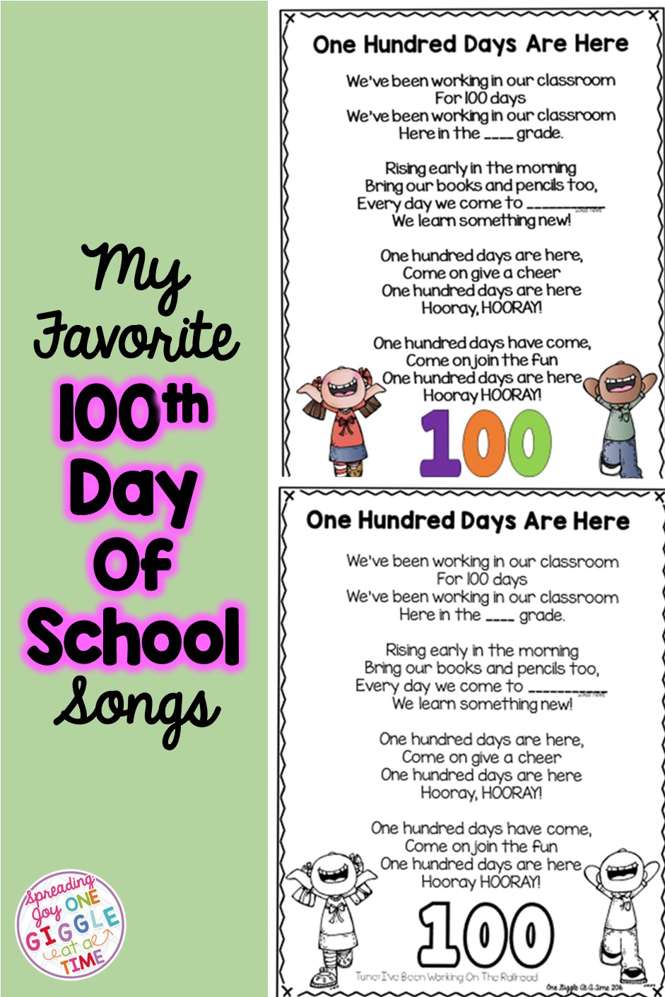 My 100th Day Of School Favorites Spreading Joy One Giggle At A Time