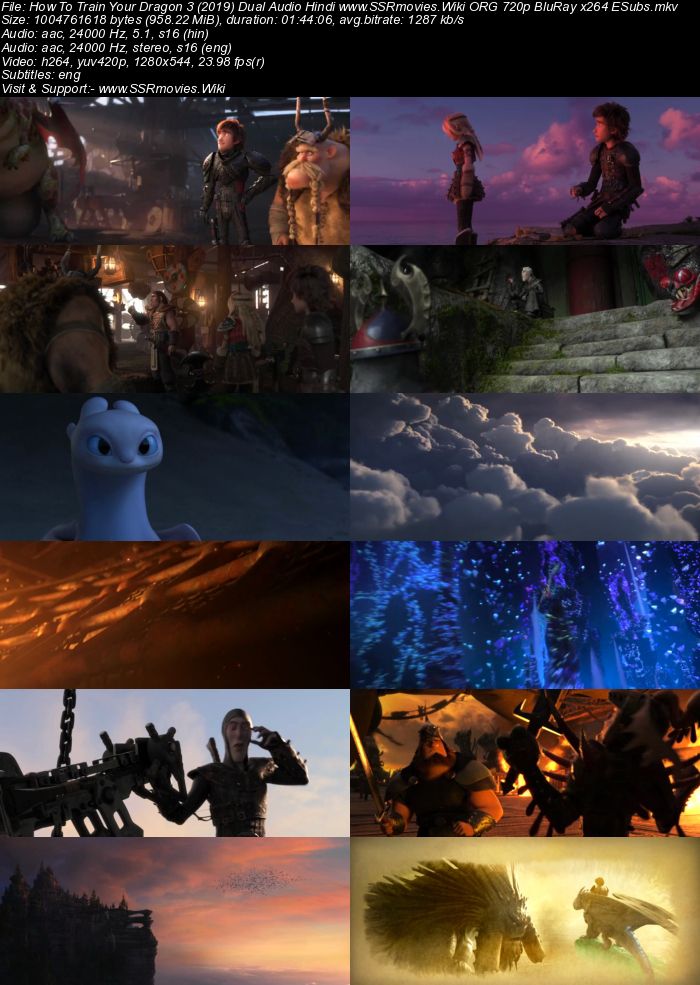 How To Train Your Dragon 3 (2019) Dual Audio Hindi ORG 720p BluRay Movie Download