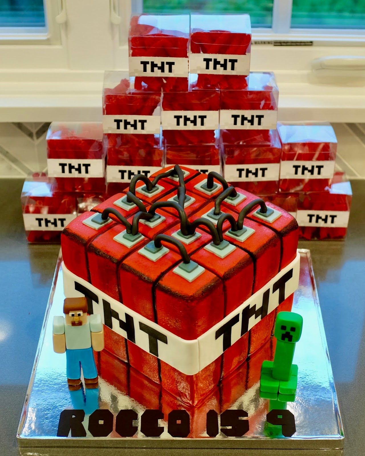 Tnt Minecraft Birthday Cake Tnt Minecraft Birthday Cake