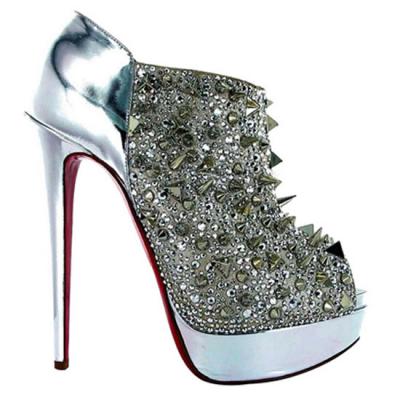 silver louboutins