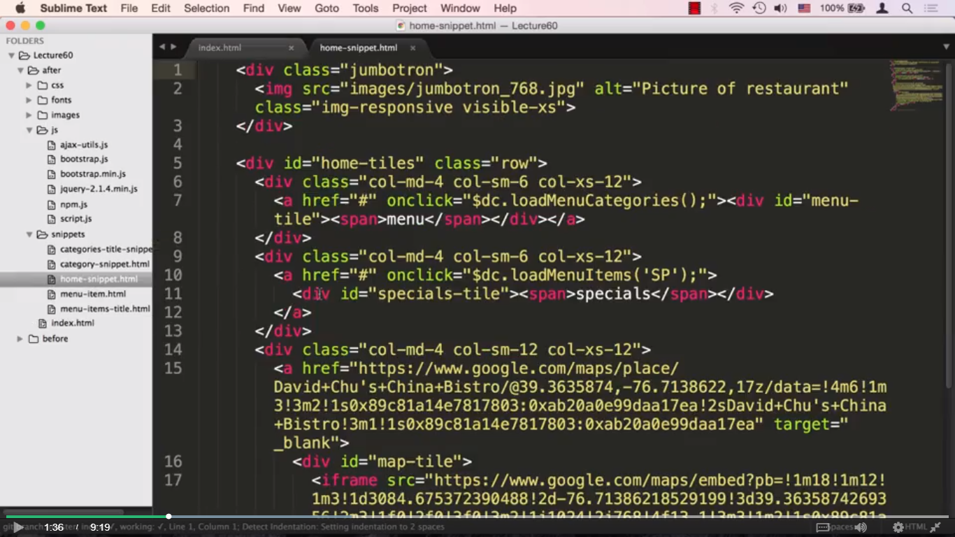 Dynamically Loading Home View Content | HTML - CSS - And Javascript for ...