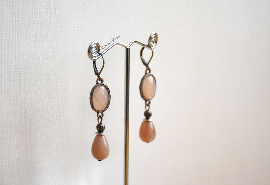 beads and wires orecchini rosa antico beads and wires orecchini rosa antico