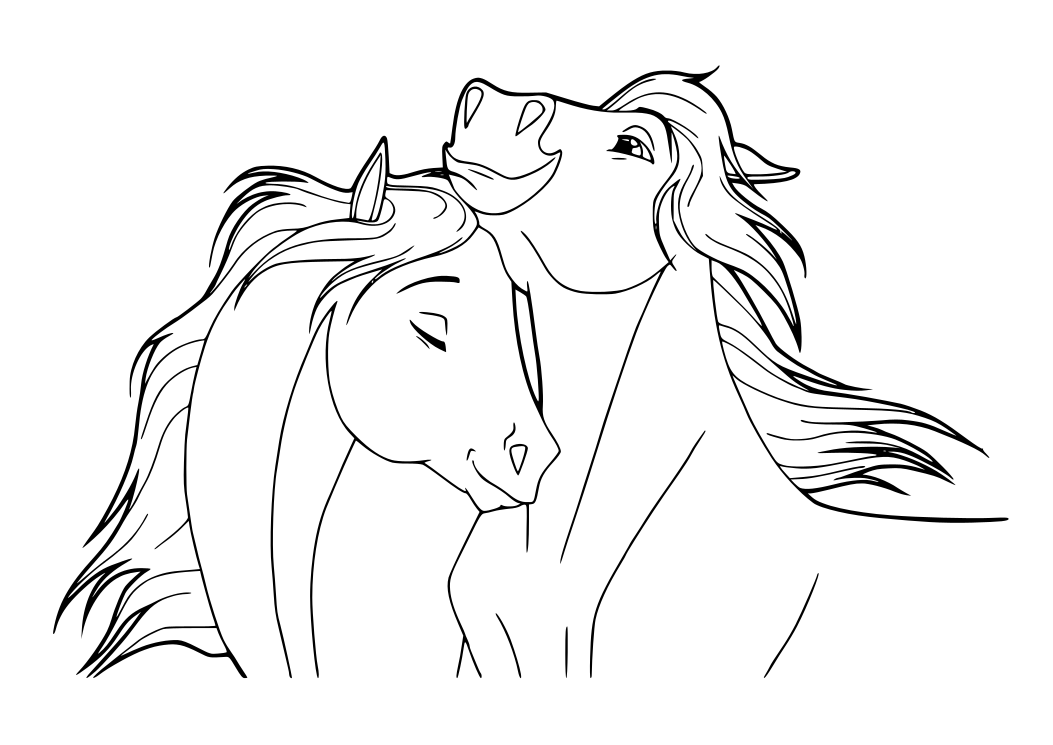 Dibujos para Colorear, Pintar , imprimir.....: CABALLOS