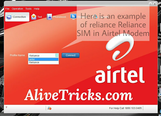 Use any SIM in Airtel 3g modem