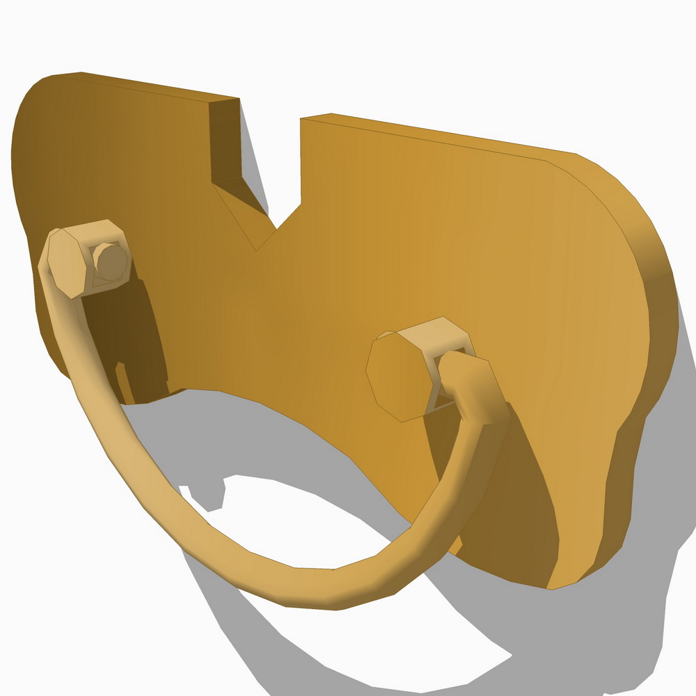 Download Sketchup 3D file Knob door005 3DDWG 3D Models for