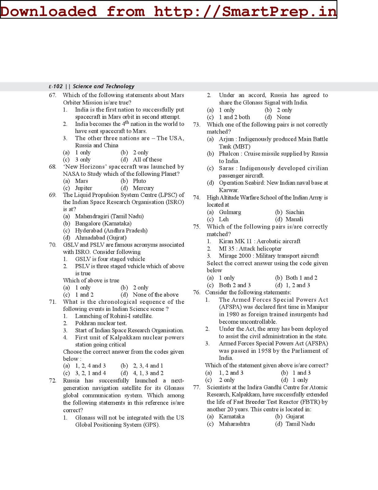 KNOWLEDGE FOR ALL MCQs 100 QUESTIONS OF THE SCIENCE AND TECHNOLOGY