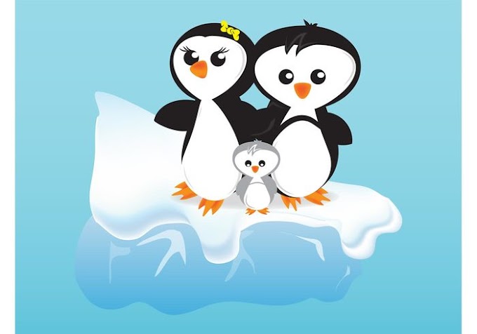 Cartoon Penguins free vector download