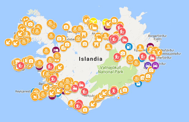 Ruta del viaje Islandia en Septiembre 2017 - Islandia - 12 dias por libre (2)