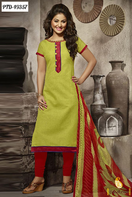 Tv serial actress Akshara special medium sea green chiffon casual dress online below 1000 rupees at pavitraa.in