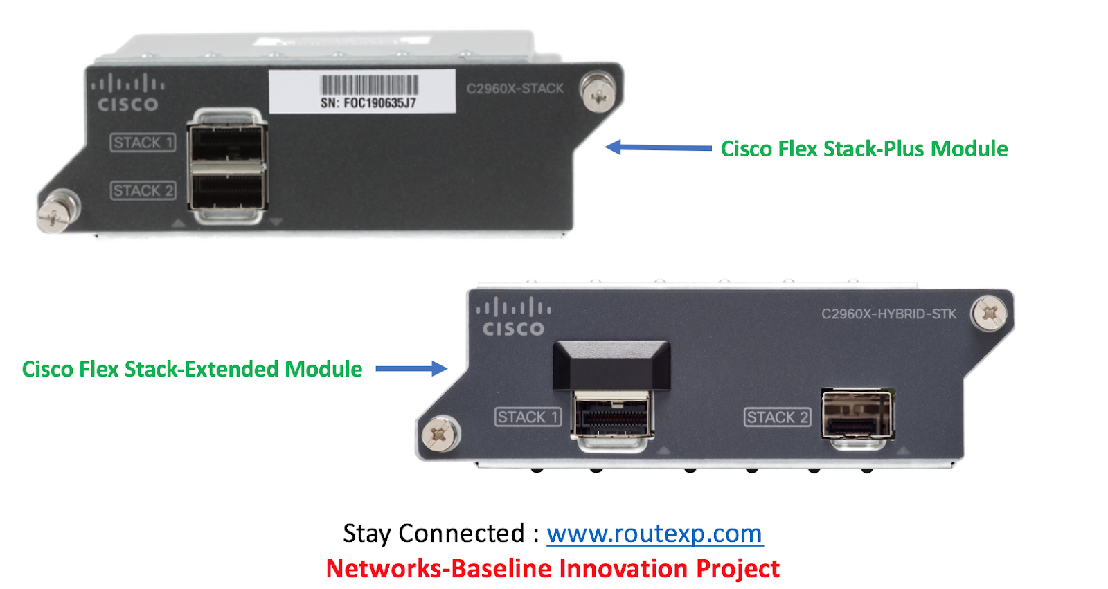 Cisco Stacking Introduction to FlexStackPlus, FlexStackExtended