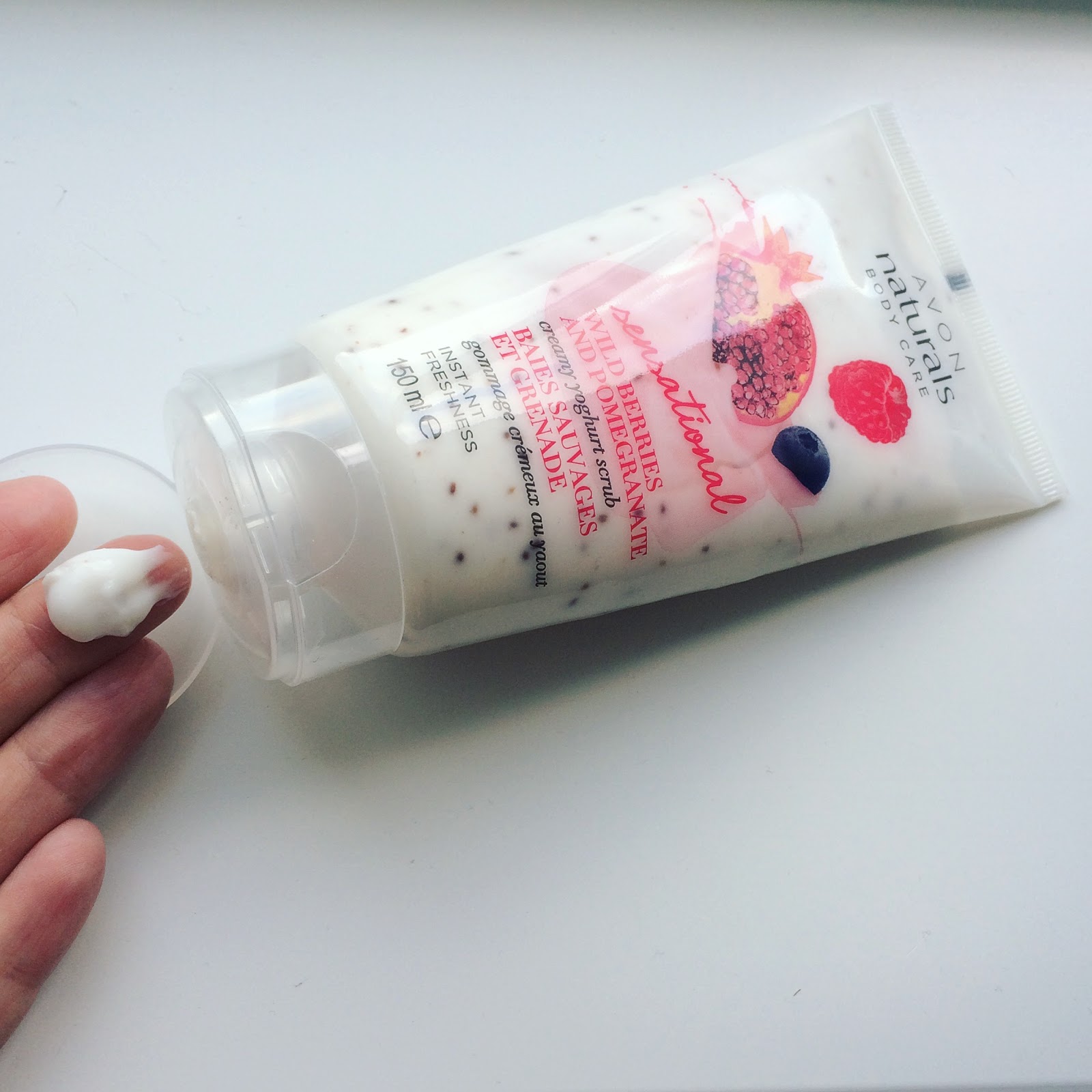 Avon Wild Berries & Pomegranate Creamy Yoghurt Body Scrub — Mimi Rose and Me