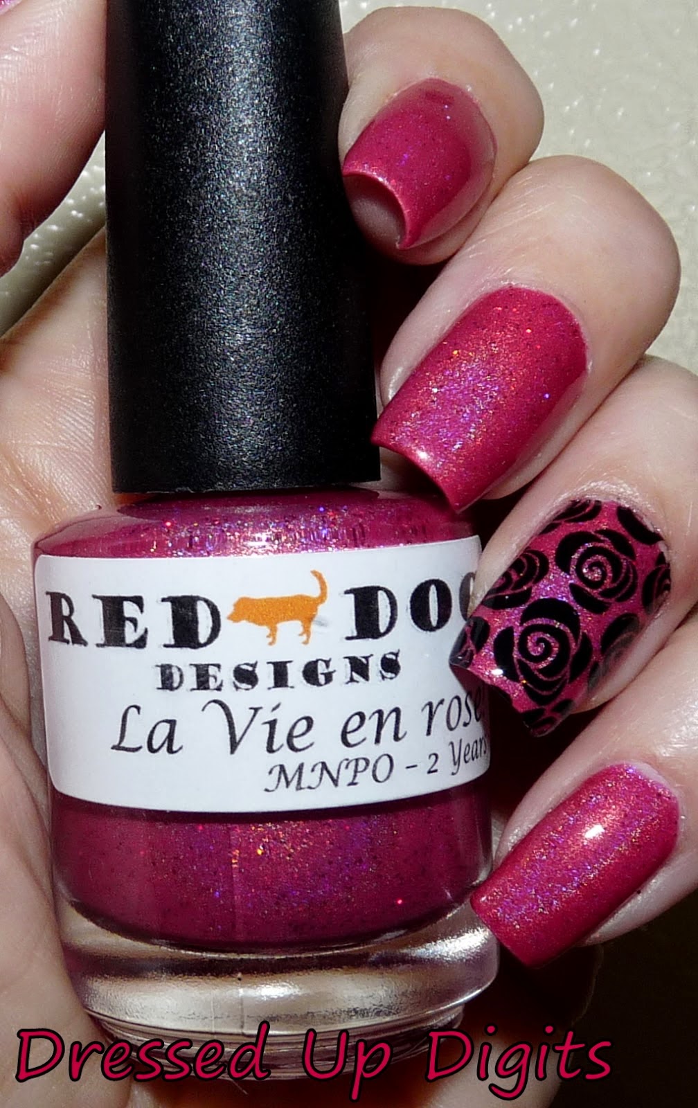 My Nail Polish Obsession Red Dog Designs custom LA Vie en rose Giveaway!