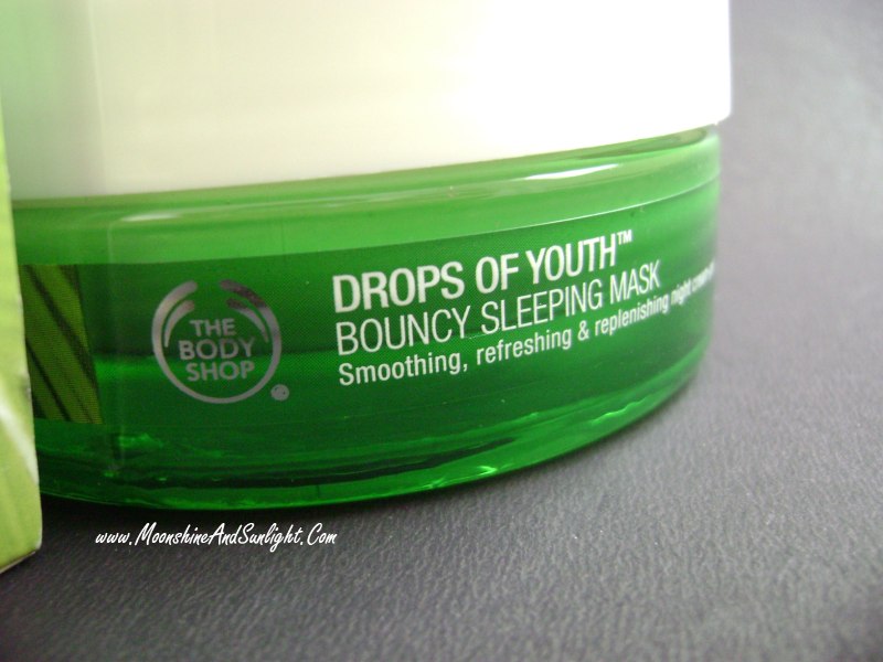 Drops of Youth Bouncy Sleeping Mask From The Body Shop Review A