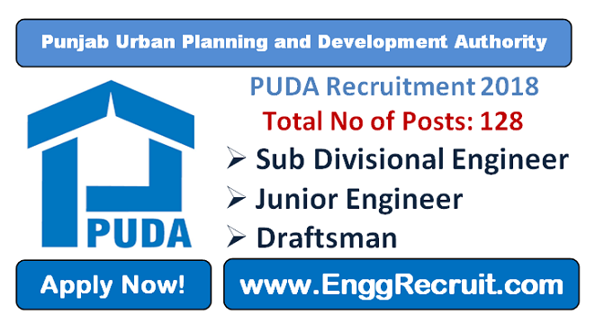 PUDA Recruitment 2018