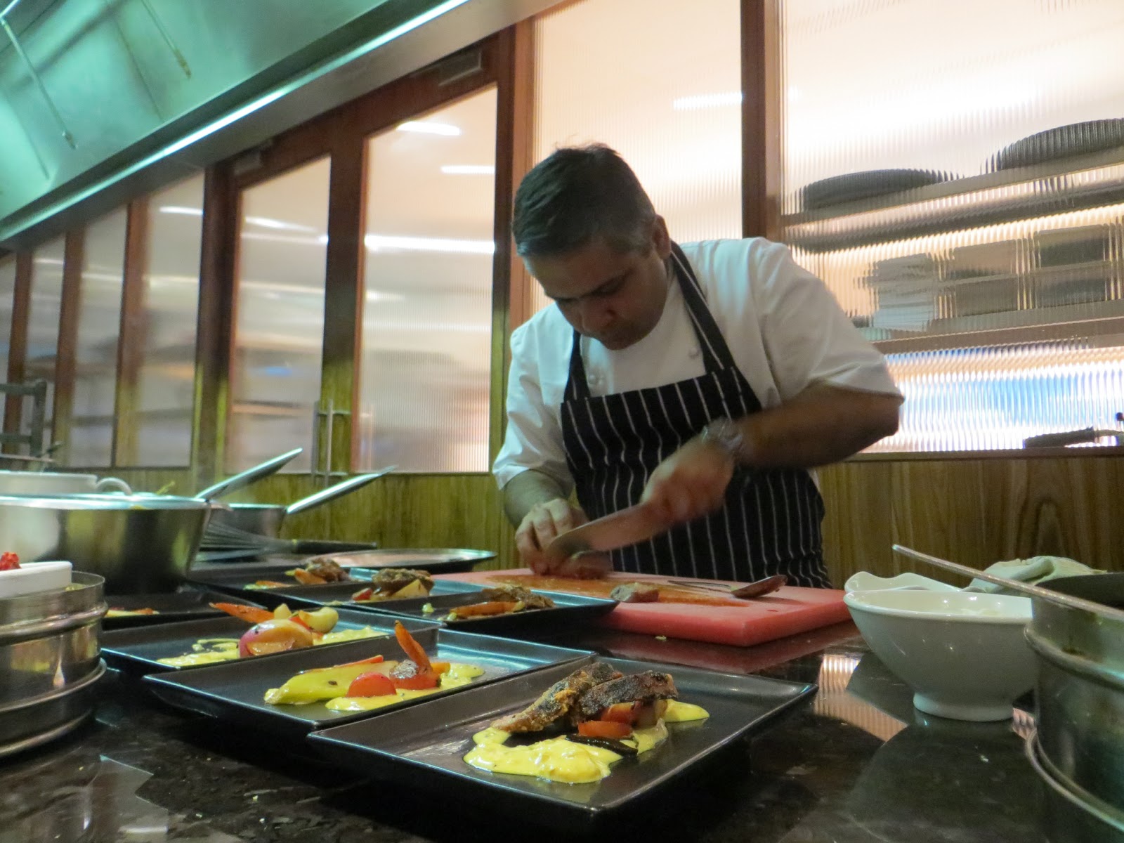 Snig's Kitchen Vivek Singh's roast saddle of lamb with root vegetables
