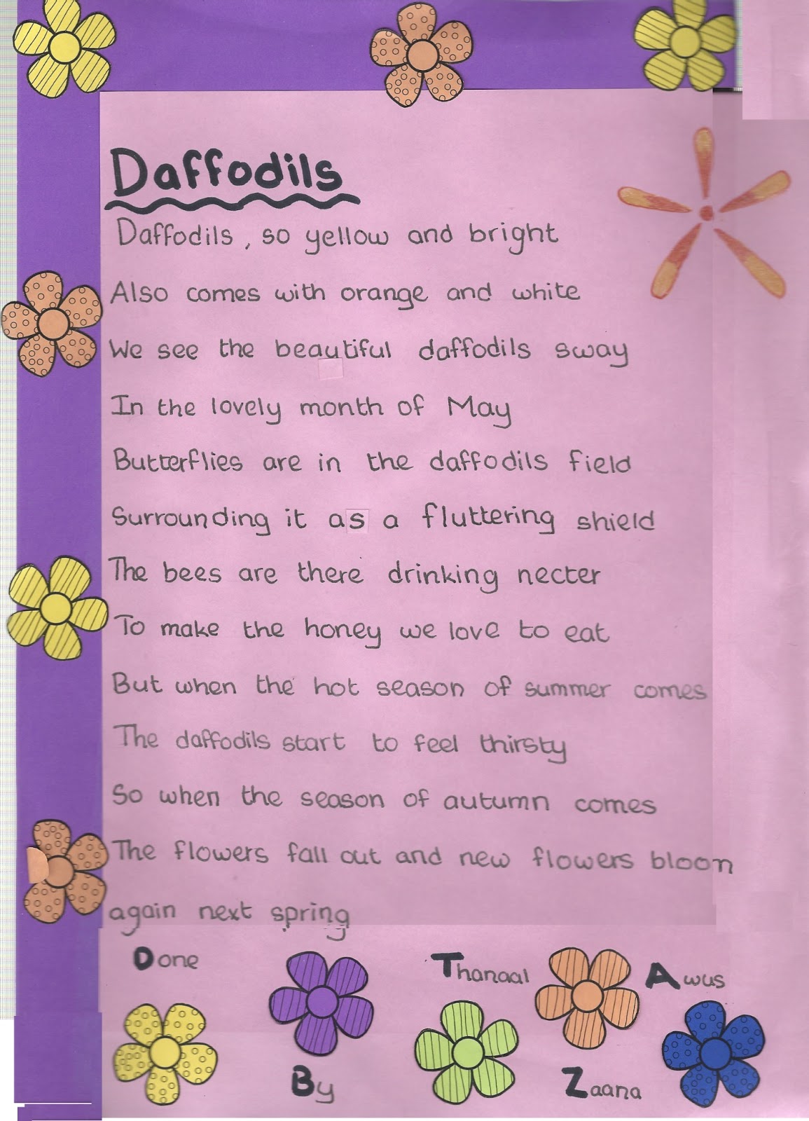 BHIS GRADE 5 Poetry With Grade 5