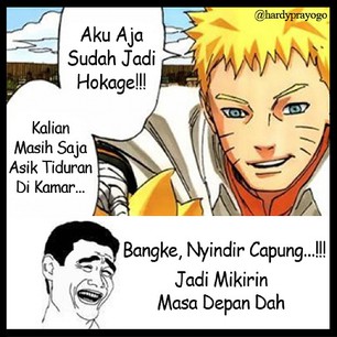 Gambar Meme Komik Naruto Lucu Indonesia Kata Kartun Mikir