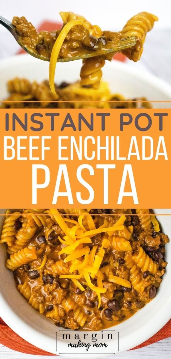 Beef Enchilada Pasta In The Instant Pot