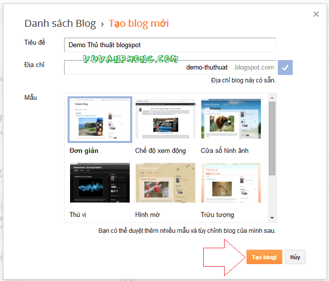 Hướng dẫn cách tạo blogger cá nhân chuyên nghiệp