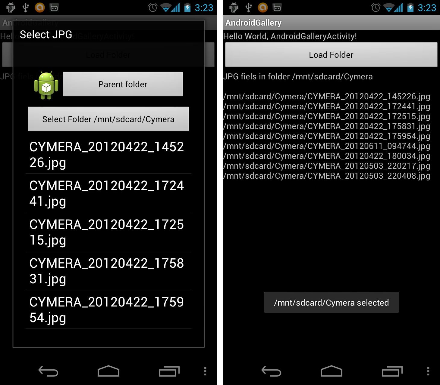 Implement custom dialog to open folder codding news