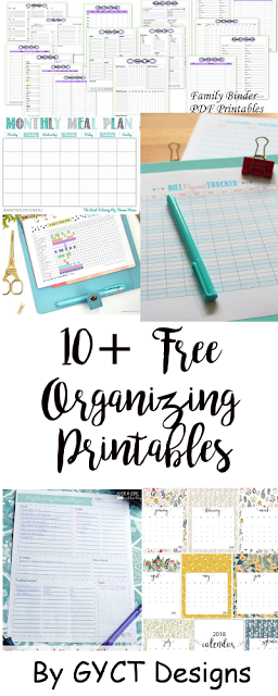 10+ Printables to Organize Your 2018 10+ Printables to Organize Your 2018