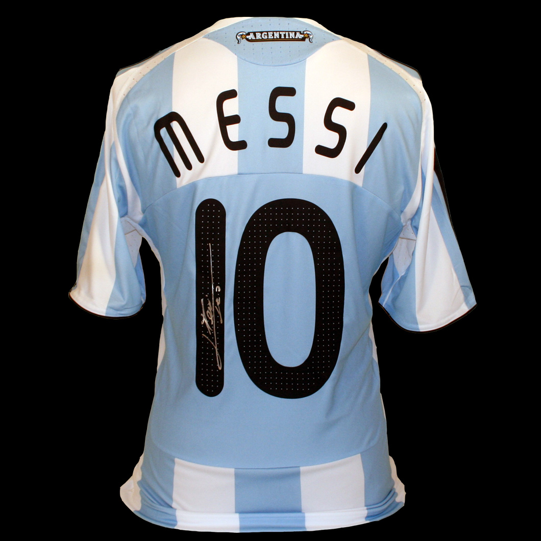 Signed Messi Shirt! Lionel Messi Signed Shirt - LEO MESSI VS PASSION
