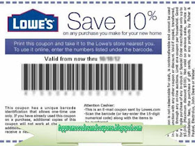 lowes coupon in store