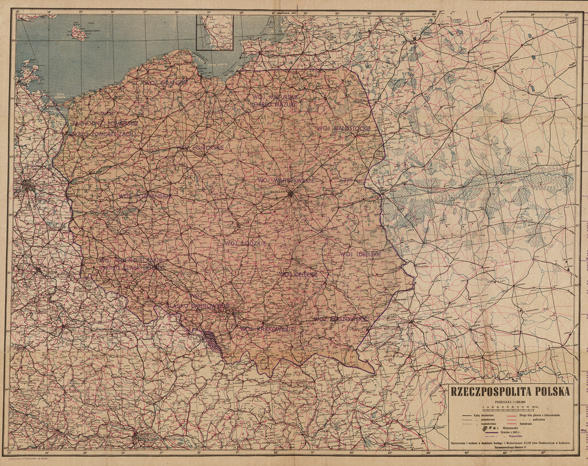 Карта польши 1939