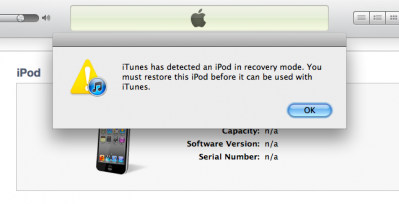Click Ok to Proceed to Recovering iOS Devices