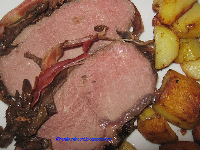 Hamburg kocht!: Roastbeef im Steinpilz-Schinken-Mantel mit sardischer ...