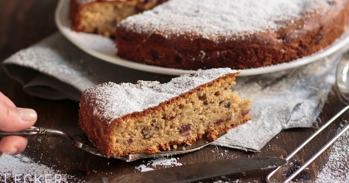 LECKER&Co | Foodblog aus Nürnberg: Apfel-Dattel-Kuchen mit Ingwer