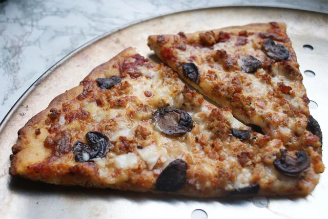 Homemade Italian Sausage & Caramelized Mushroom Pizza