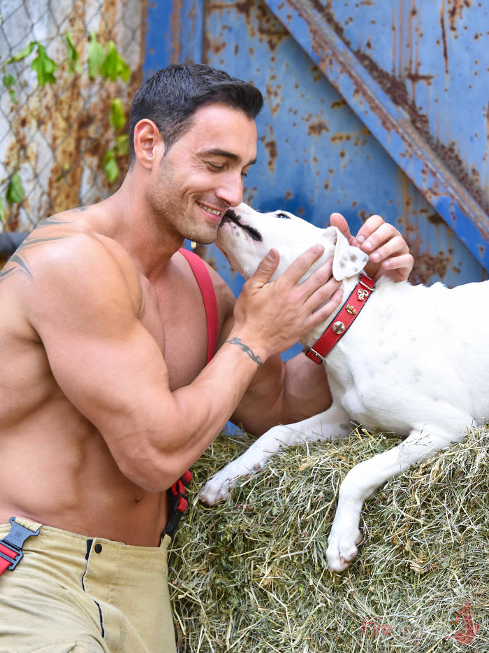 Firefighters Pose With Adorable Animals For 2019 Charity Calendar And The Pictures Are Hot! Firefighters Pose With Adorable Animals For 2019 Charity Calendar And The Pictures Are Hot!