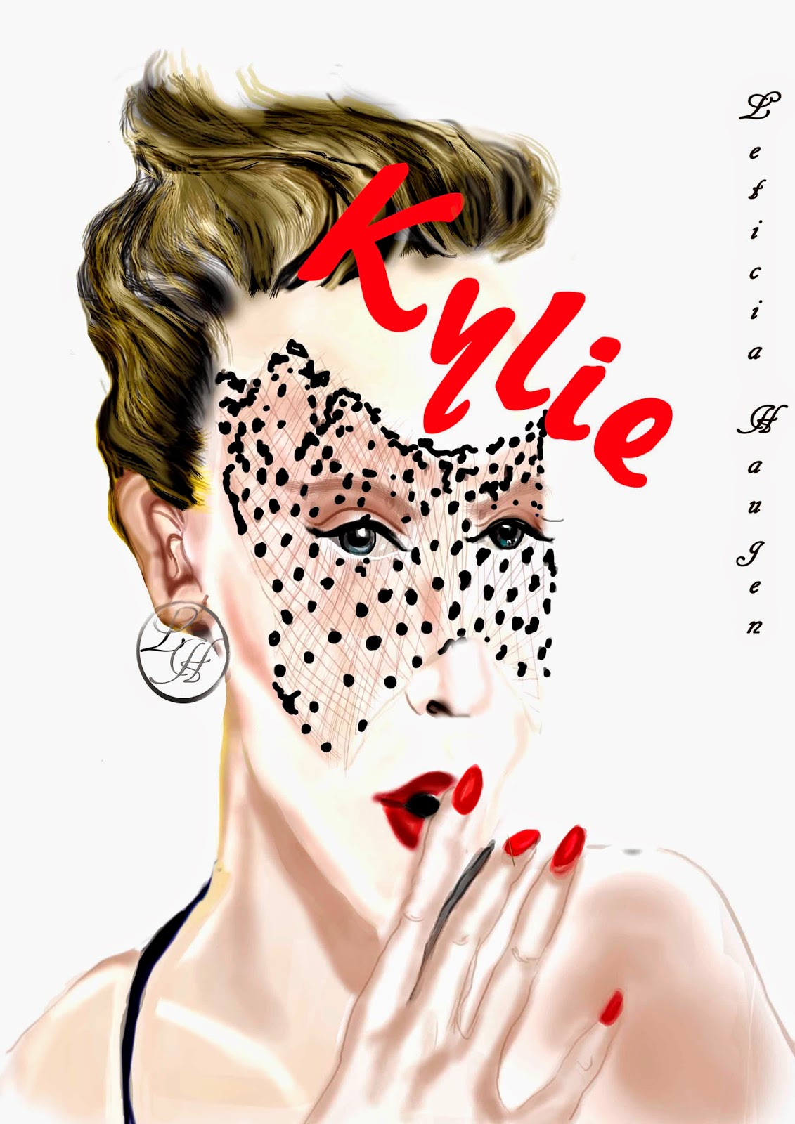 LETICIA´S ART BLOG Kylie Minouge fanartDigital Painting with my new