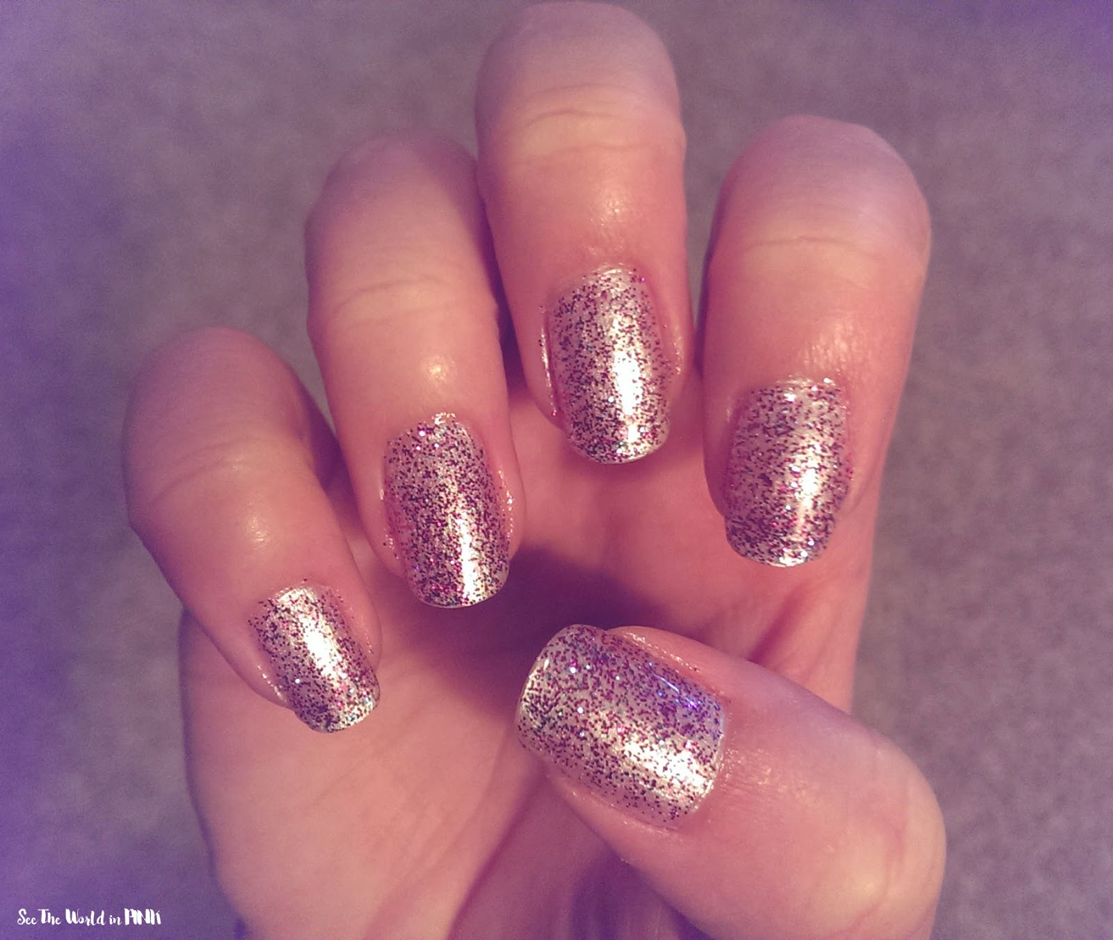 Manicure Monday Glitter Nails!!! See the World in PINK