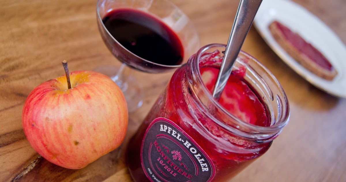 birgonia: Apfel-Holunderbeeren-Marmelade mit Vanille