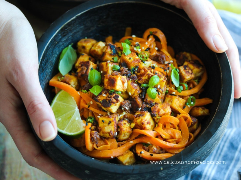 Sesame Tossed With Sweet Potato Noodles Sesame Tossed With Sweet Potato Noodles