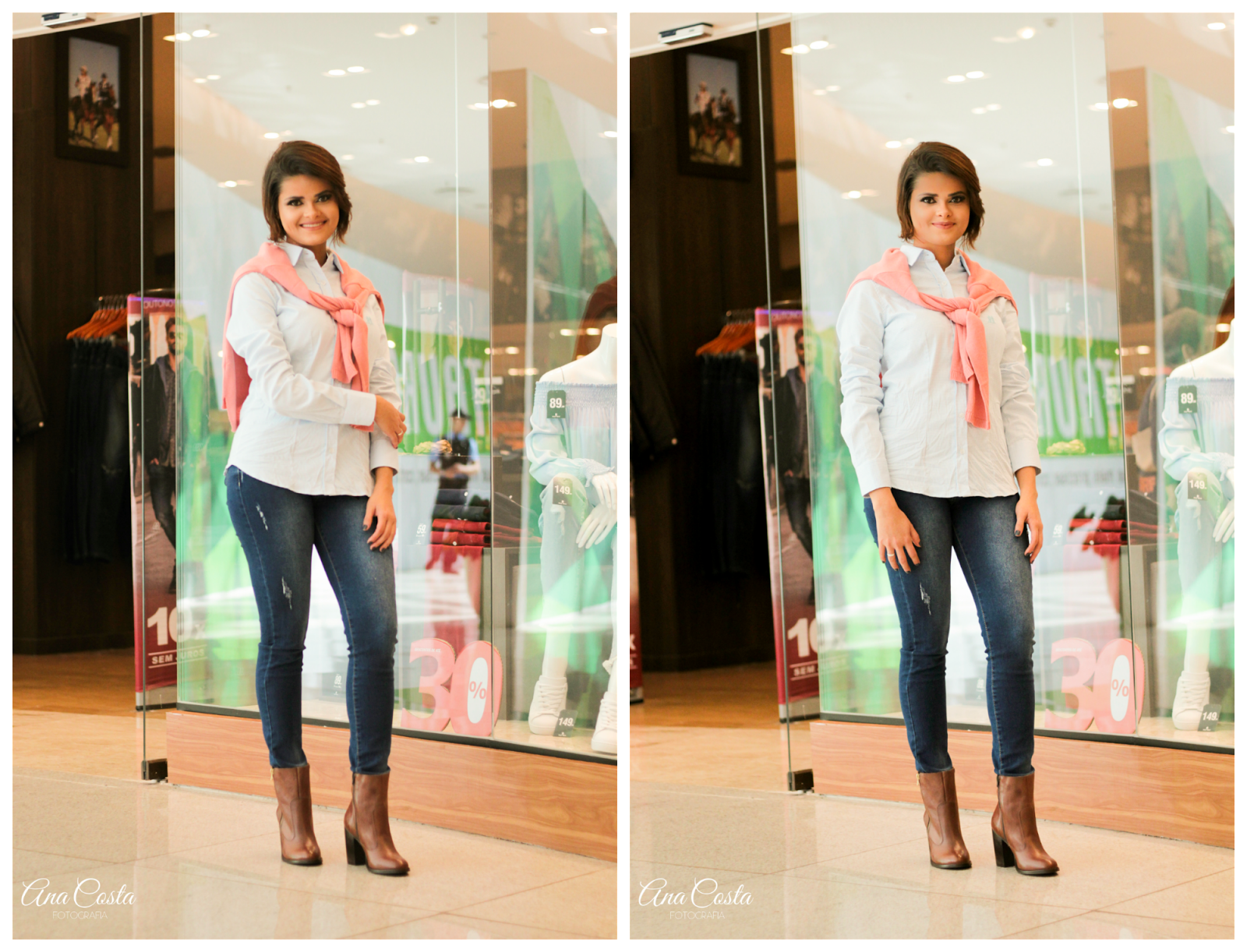 look com bota caramelo cano curto