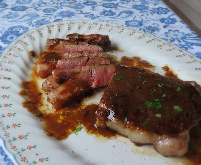 Sirloin Steak with a Ginger Butter Sauce