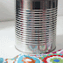 Decorar latinhas com papel contact