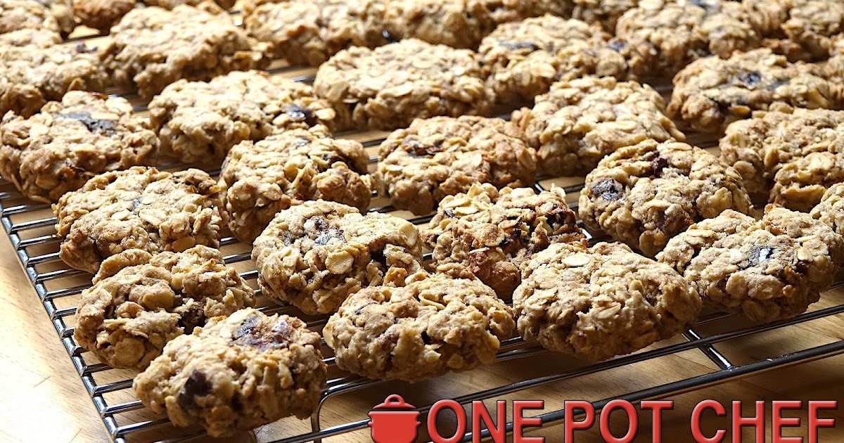 The One Pot Chef Show Classic Oat and Date Cookies One Pot Chef
